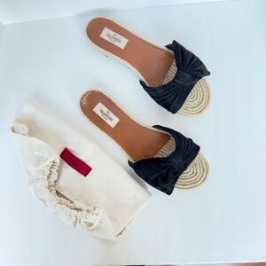 VALENTINO GARAVINI Women's Suede Slide Flat Sandals. IT40. FLASH SALE!